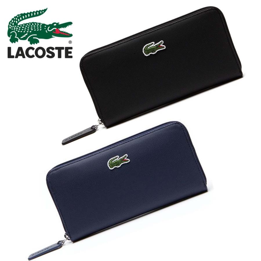 LACOSTE（ラコステ） ラウンドファスナー ジッパー 長財布 メンズ