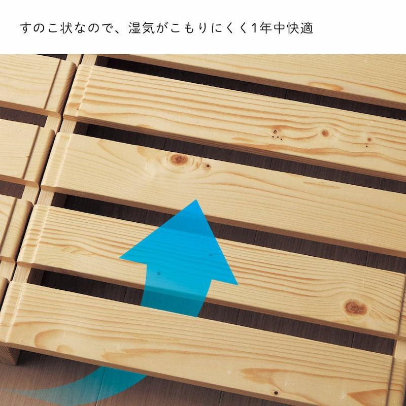 ベルメゾン（BELLE MAISON） すのこベッド シングル スノコベッド
