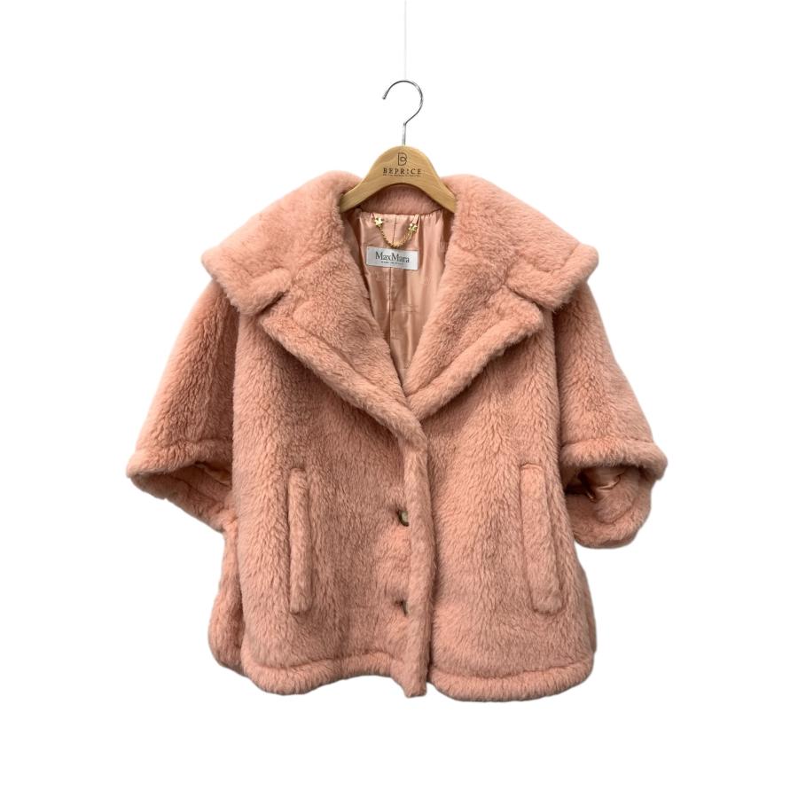 マックスマーラ テディベア 23473601376 ケープ コート ML ピンク