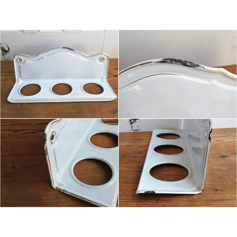 ホーロー クローバーのサボンラック ドイツアンティーク : BAU