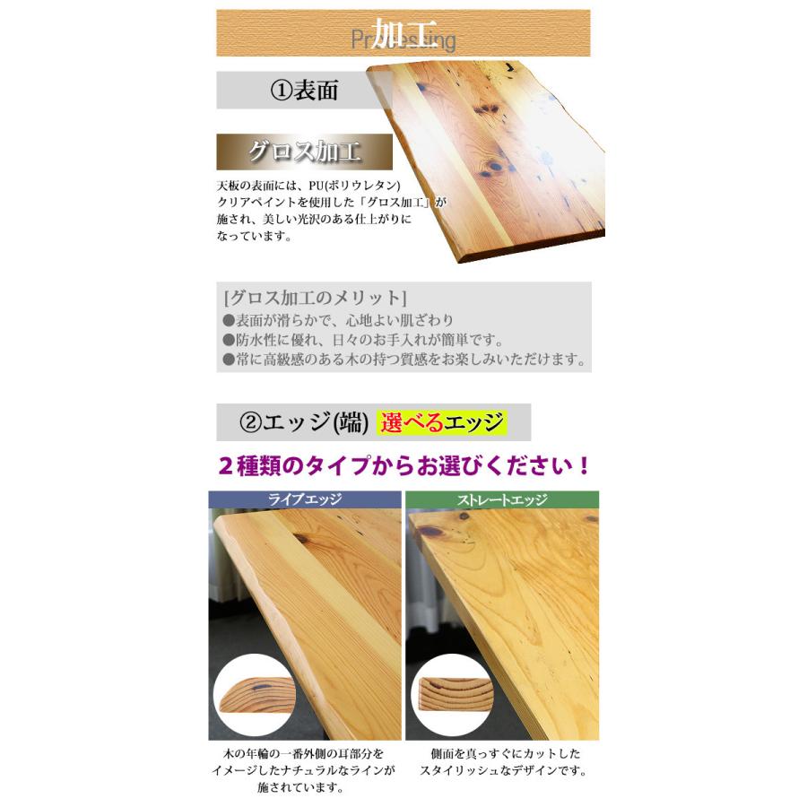 天板 デスク テーブル 天板のみ パイン材 W1600×D800×H30mm パイン