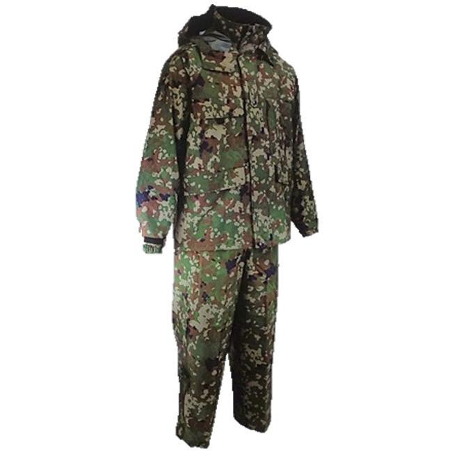 ゴアテックス迷彩レインスーツ(陸上自衛隊/迷彩/衣類/雨衣/防寒/小物