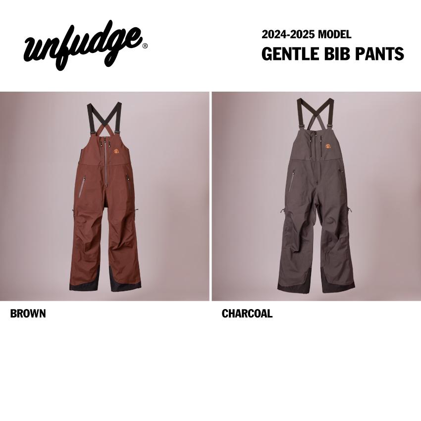 2024-2025 model UNFUDGE GENTLE BIB PANTS アンファッジ ジェントル