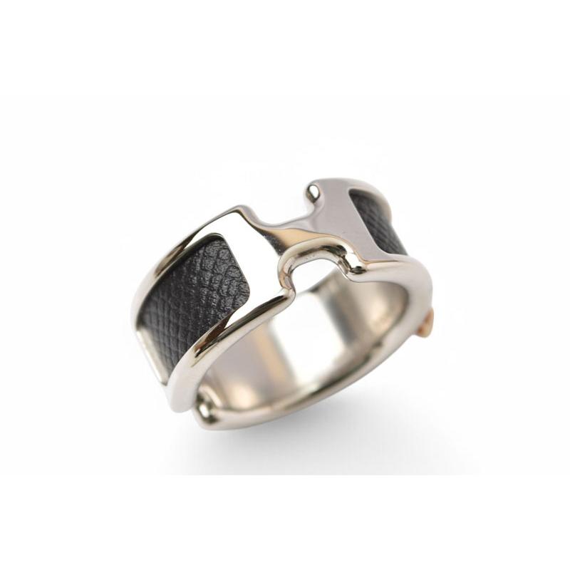 HERMES（エルメス） リング/指輪 オランプ レザー/メタル Mサイズ/約13