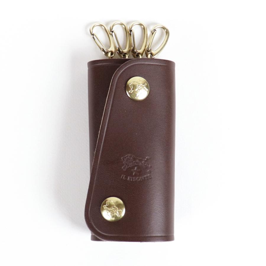 IL BISONTE（イルビゾンテ） キーケース 4連 ダークブラウン