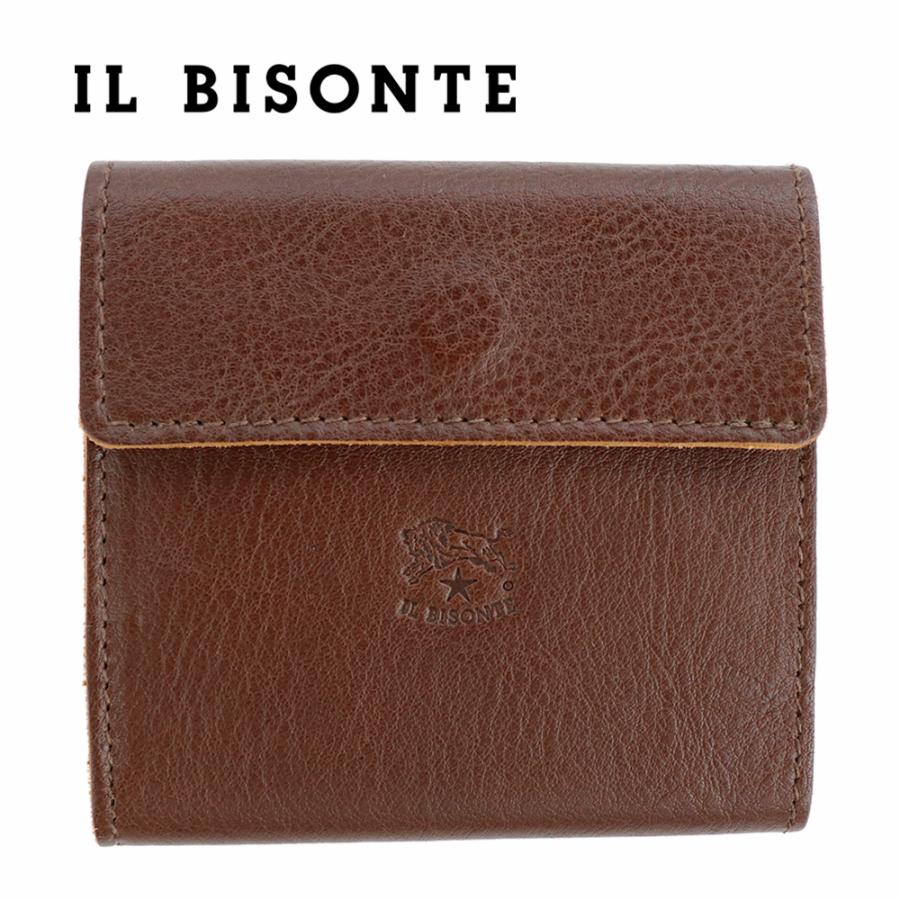 IL BISONTE（イルビゾンテ） 財布 三つ折り レザー 本革 ダーク
