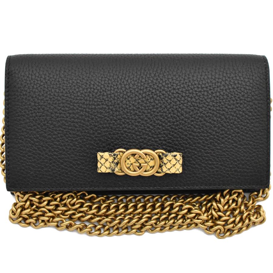 GUCCI（グッチ） 財布 二つ折り長財布 チェーンウォレット レディース
