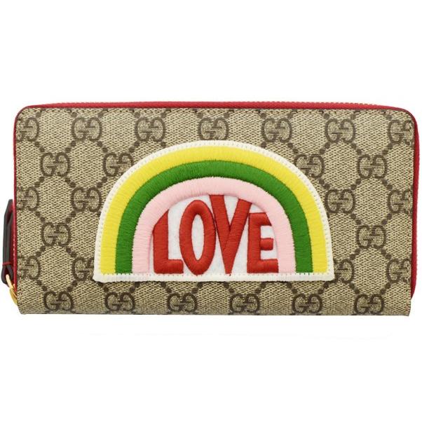 GGキャンバス グッチ 財布 GUCCI ラウンドファスナー長財布 レディース