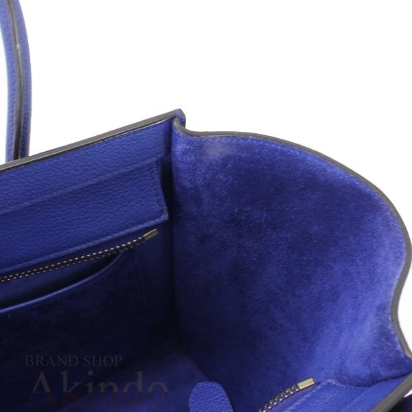 CELINE（セリーヌ） ラゲージ マイクロショッパー ハンドバッグ 青