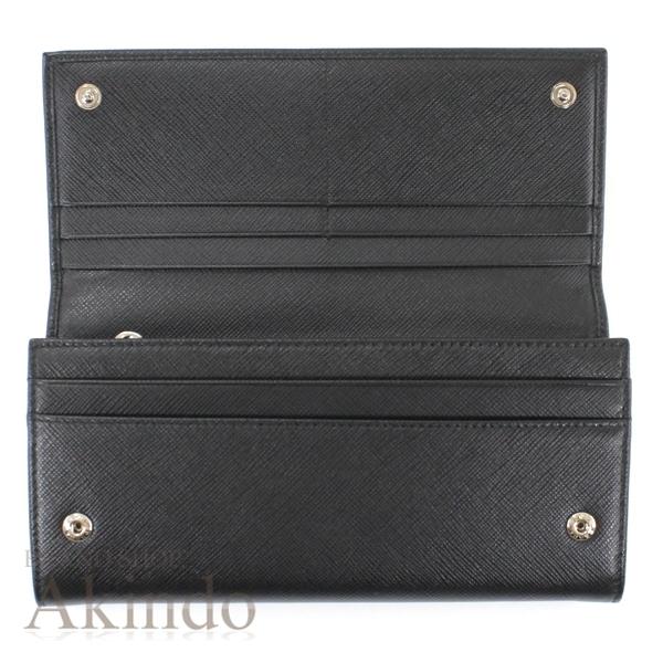 PRADA（プラダ） 【未使用】プラダ 長財布 二つ折り 三角ロゴ 黒