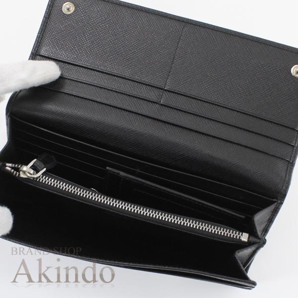 PRADA（プラダ） 【未使用】プラダ 長財布 二つ折り 三角ロゴ 黒