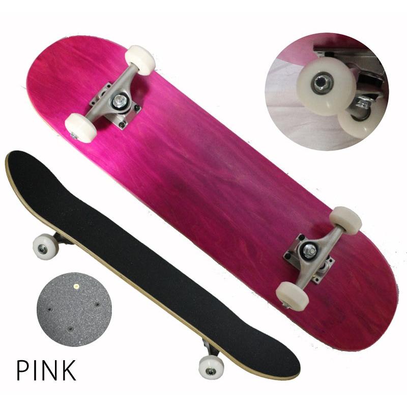即出荷 スケボー スケートボード コンプリート 完成品 無地 デッキ