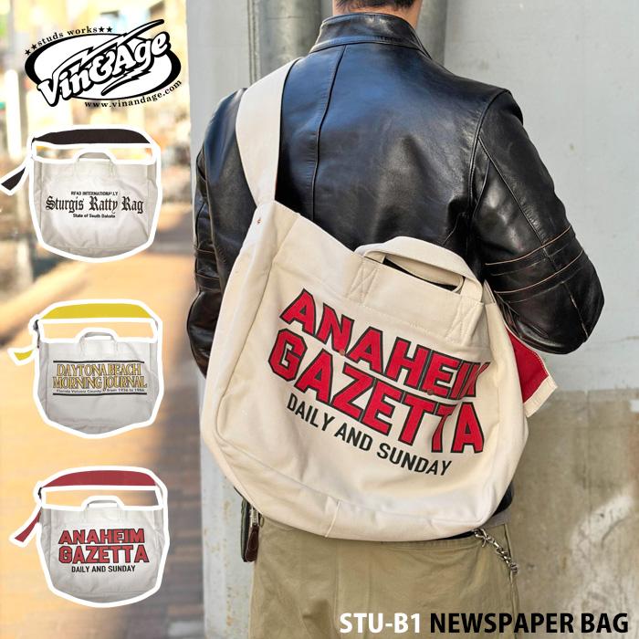 Vin＆Age（ヴィンアンドエイジ） ヴィン＆エイジ STU-B1 NEWSPAPER BAG