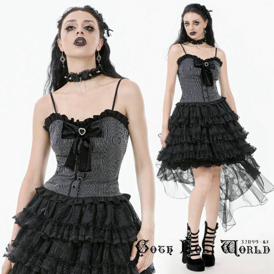 ゴスロリワールド TW658 ロリータ ファッション 地雷系 リボン