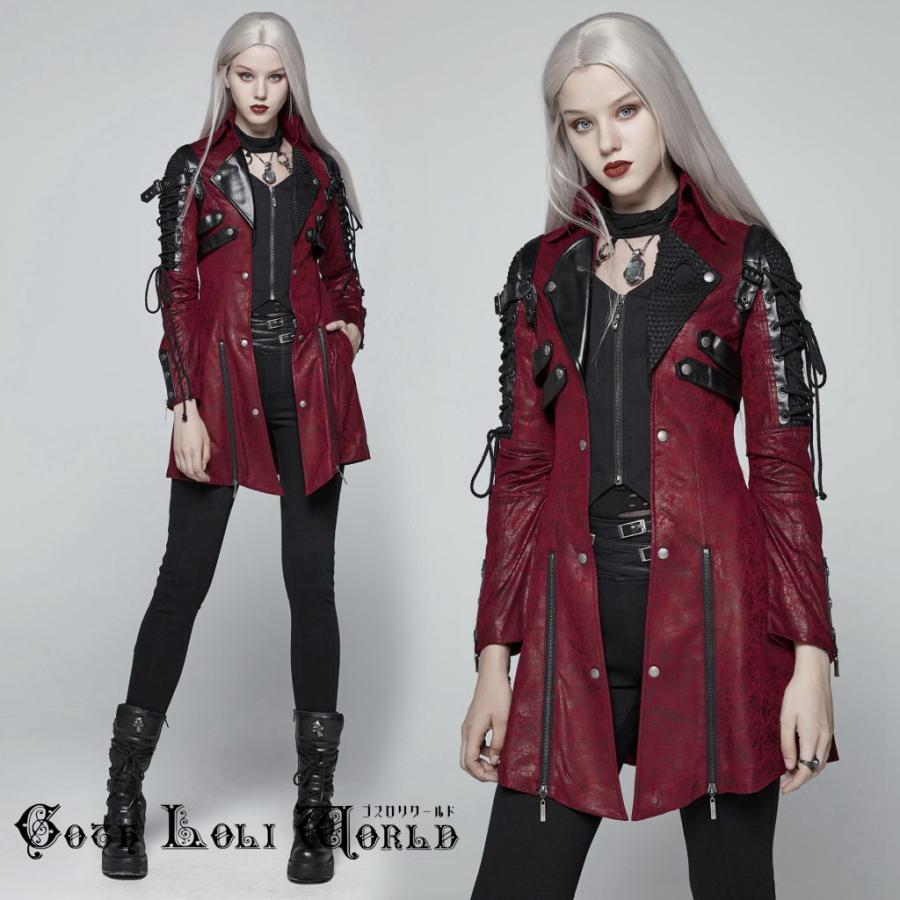 ゴスロリワールド Y-349FRD アシンメトリーカラーレースアップミドル