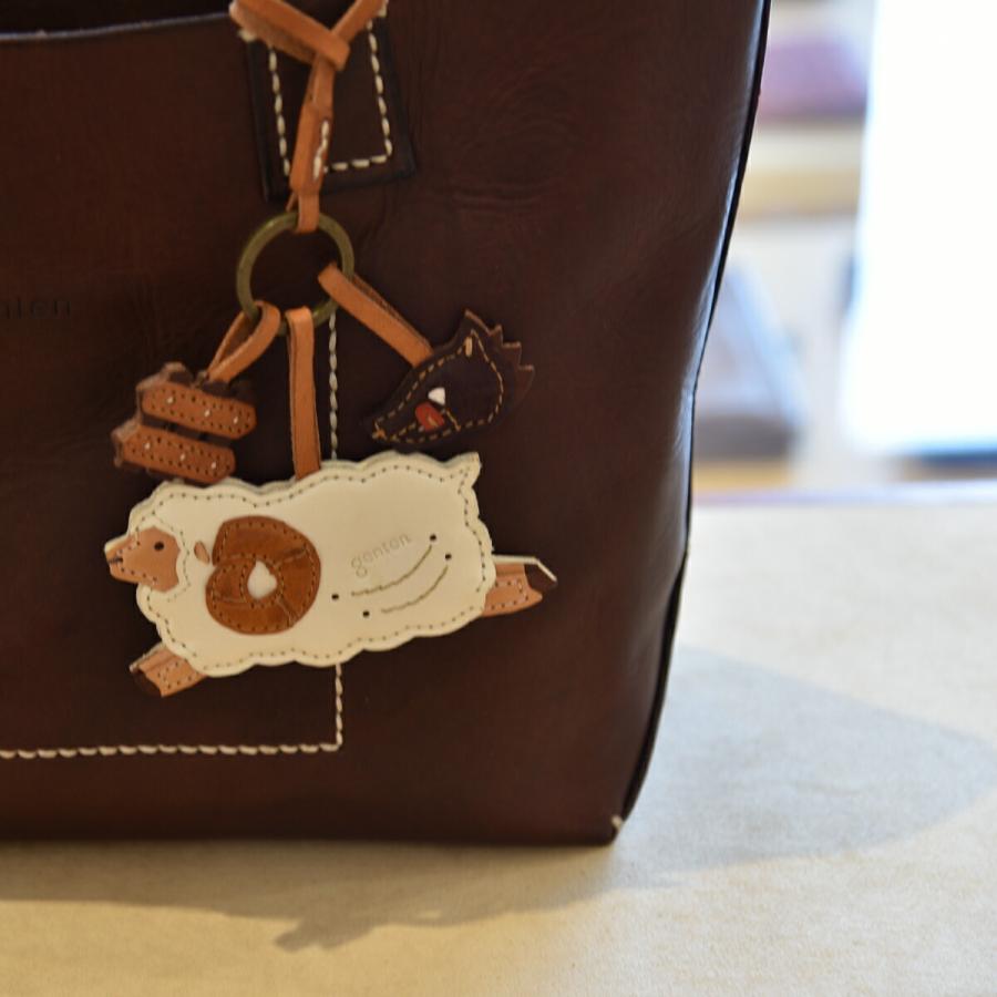 genten（ゲンテン） ワクワクチャーム ヒツジ 40784 本革 本革チャーム