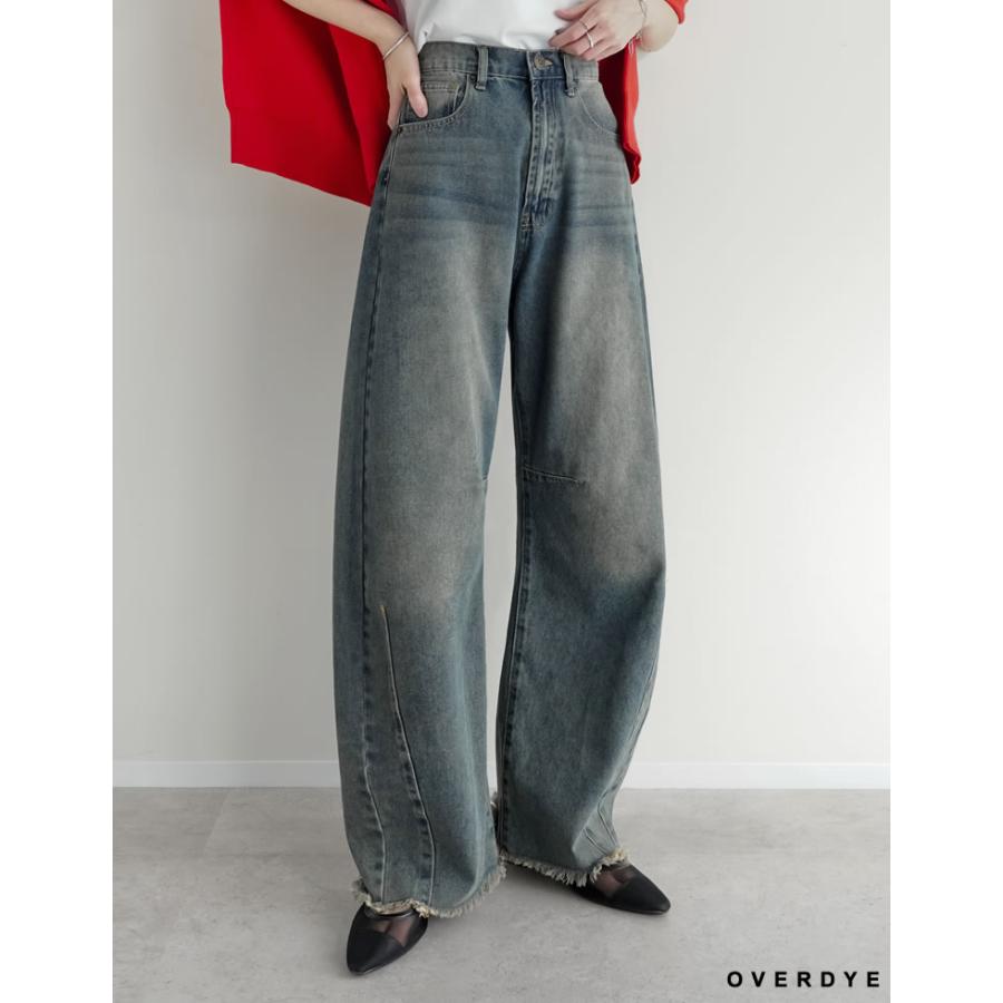 Re:EDIT（リエディ） 3月7日19時〜10％OFF デニム パンツ バレルレッグ