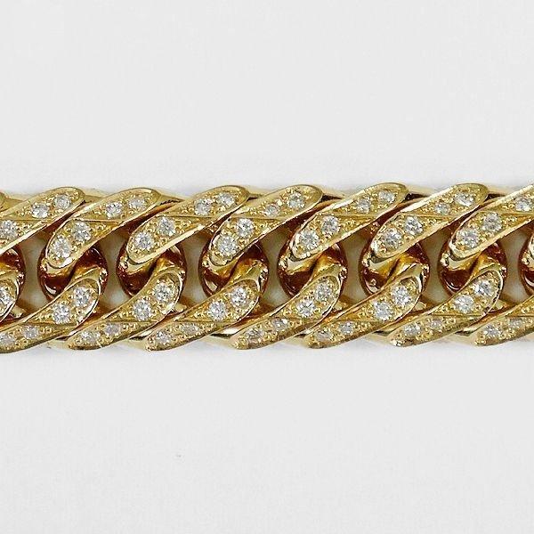 18金 ネックレス ダイヤモンド 喜平 6面 ダブル K18 ダイヤ 喜平