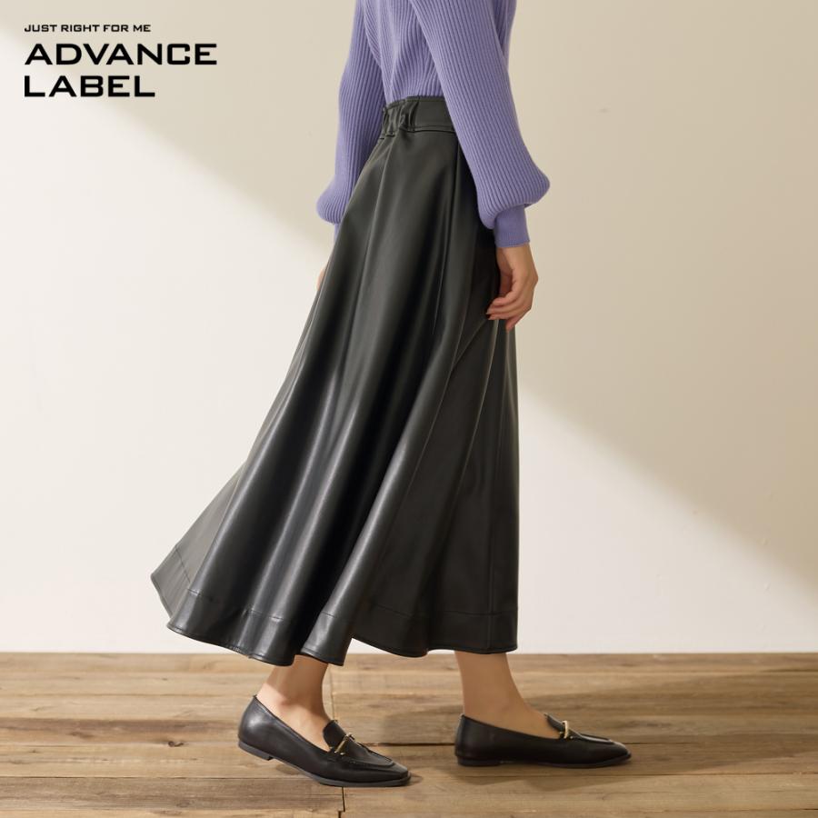 GUNZE（グンゼ） スカート レディース フェイクレザー Aライン