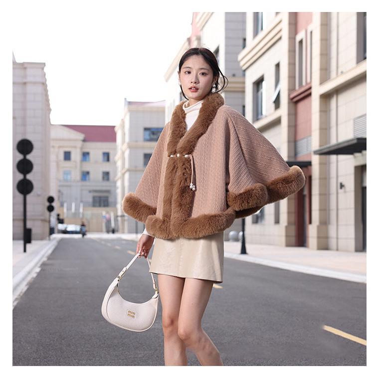 ボレロ ポンチョ ケープコート 防寒 ふわふわ レディース 羽織