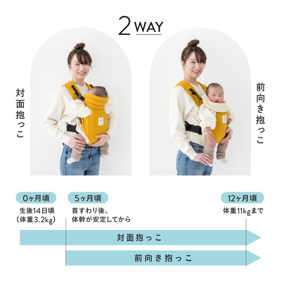 キューズベリー 抱っこ紐 ZERO 日本製 新生児 0カ月 首すわり前から