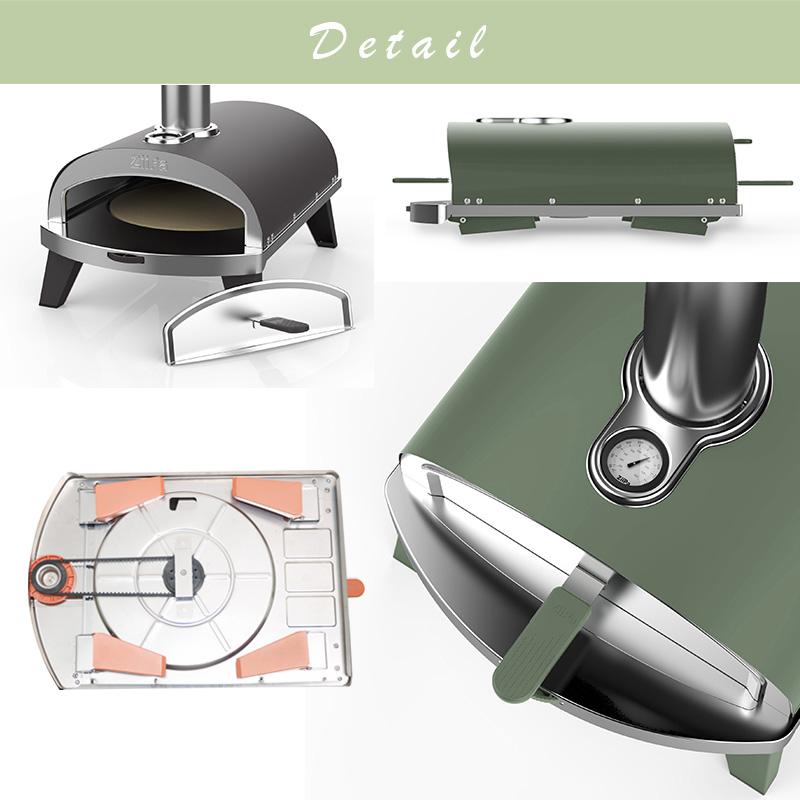 ピザ窯 家庭用 ZiiPa バーベキュー アウトドア 窯 本格 ピザ オーブン