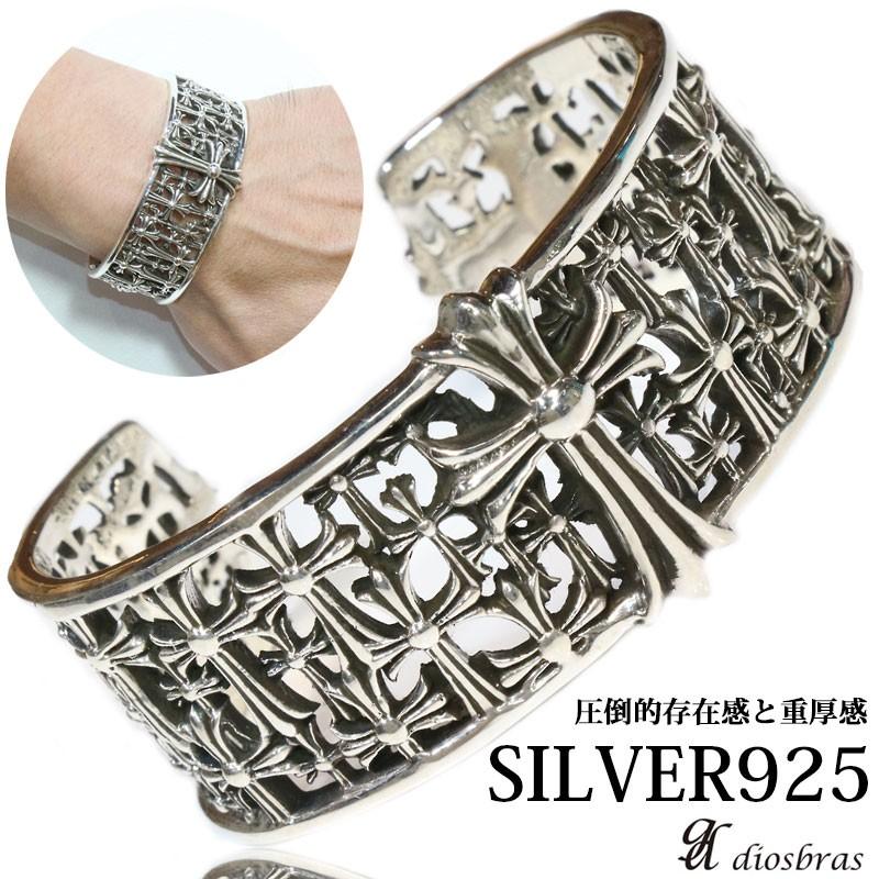 シルバーバングル シルバーアクセサリー セメタリークロス 十字架