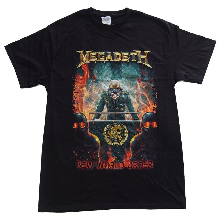 メガデス・MEGADETH・NEW WORLD ORDER Tシャツ・バンドTシャツ