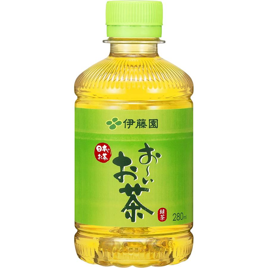 お〜いお茶 伊藤園 おーいお茶 緑茶 PET280ml×24本 : ドリンク