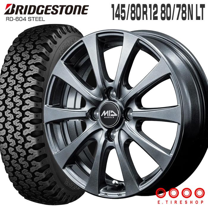 BRIDGESTONE（ブリヂストン） 604V 145/80R12 80/78N MID WHEELS G10