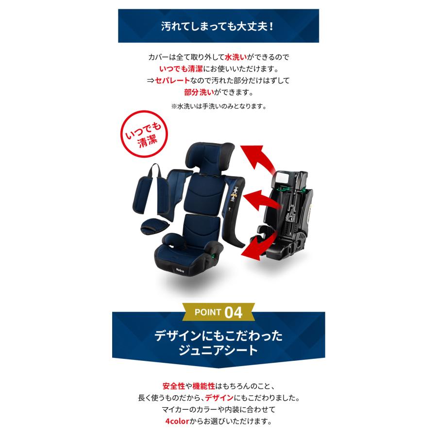 R129 15ヶ月から12歳 保温保冷ドリンクホルダー付き ジュニアシート