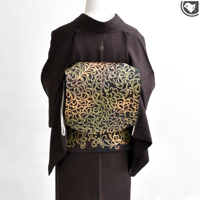 メンテナンス済み中古帯＞ 金彩友禅作家 和田光正 作 京金彩 袋帯