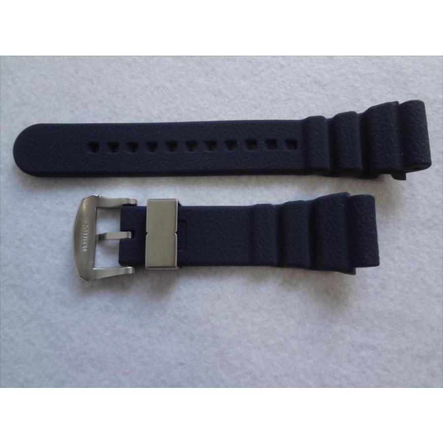 SEIKO 純正 SRPA83K用 ラバーバンド 22mm 腕時計ベルト ネイビー