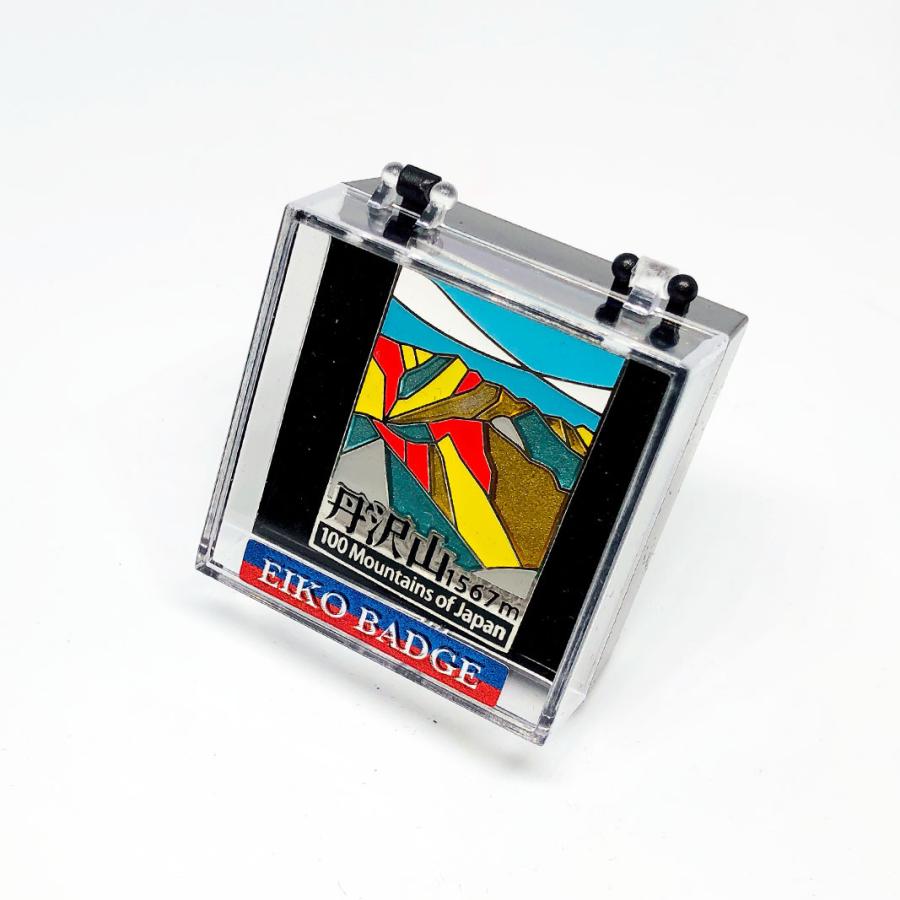 ▽丹沢山ピンズ 日本百名山 ステンドスタイルピンズシリーズ