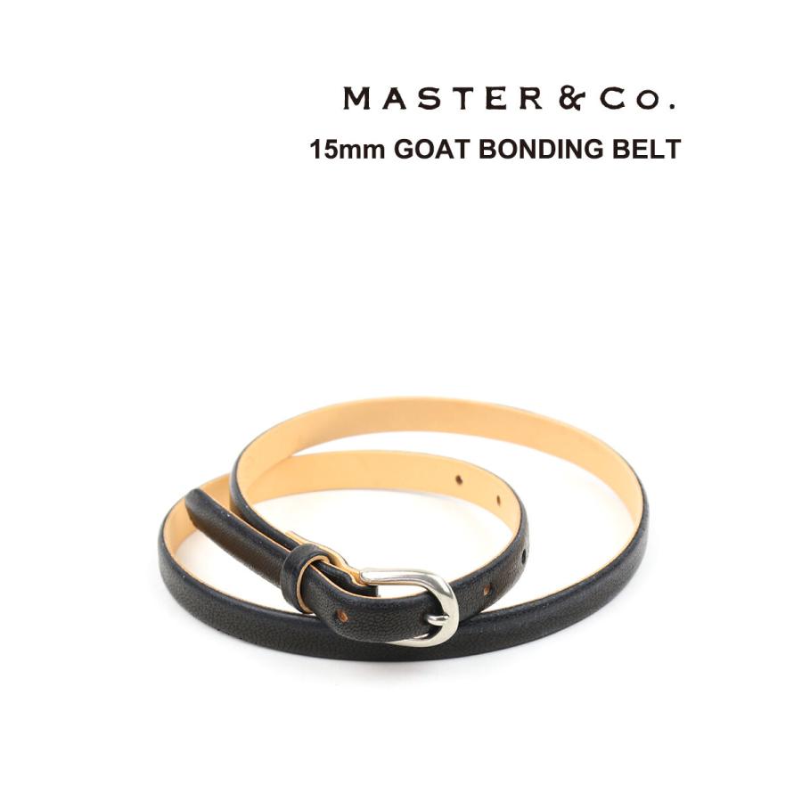 マスターアンドコー 細ベルト 15mm GOAT BONDING BELT Master&Co