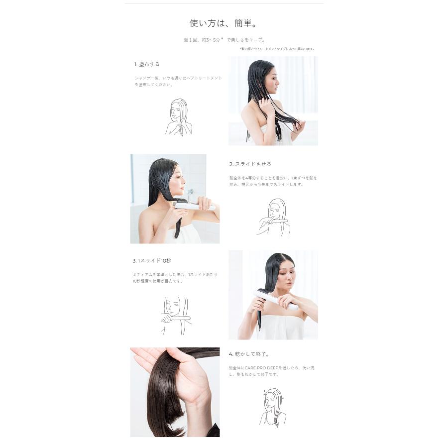 CARE PRO DEEP ケアプロ ディープ ホームケア専用 超音波 アイロン