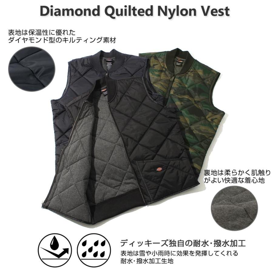 Dickies（ディッキーズ） ワーク ベスト 中綿 メンズ 中綿ベスト