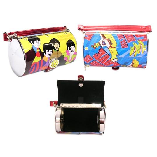 ビートルズ イエローサブマリン チューブ型 ブリキ缶トートバッグ