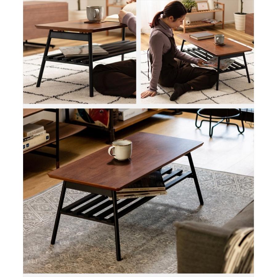 東谷 ローテーブル おしゃれ 幅80cm 折りたたみ コーヒーテーブル