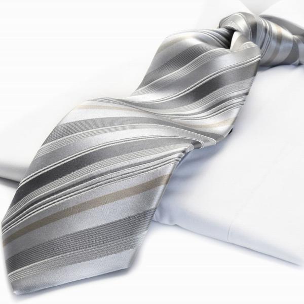 MICHIKO LONDON 礼装ネクタイ ネクタイ 結婚式 日本製 ストライプ