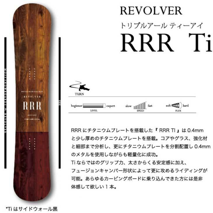 RICE28 21-22 MOSS スノーボード REVOLVER RRR Ti リボルバー トリプル