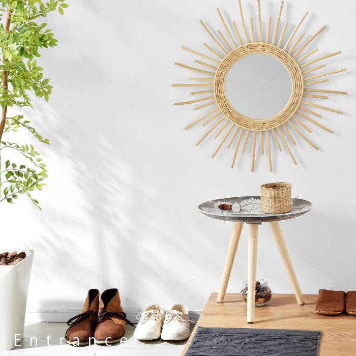 サイドテーブル 丸 おしゃれ 北欧 木製 幅40cm 可愛い アンティーク