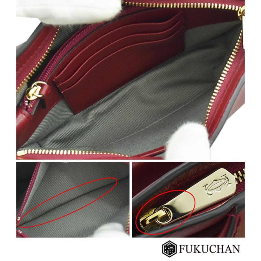 Cartier（カルティエ） C ドゥ クラッチバッグ レッドスピネル