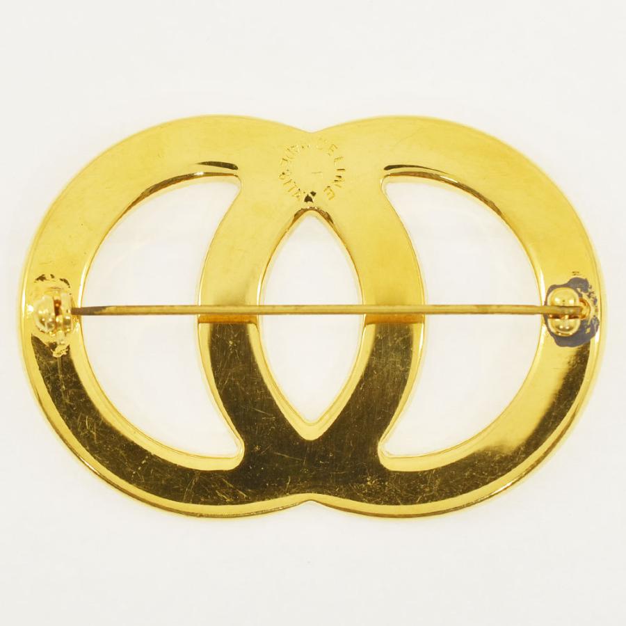CELINE（セリーヌ） ブローチ サークル ロゴ ヴィンテージアクセリー