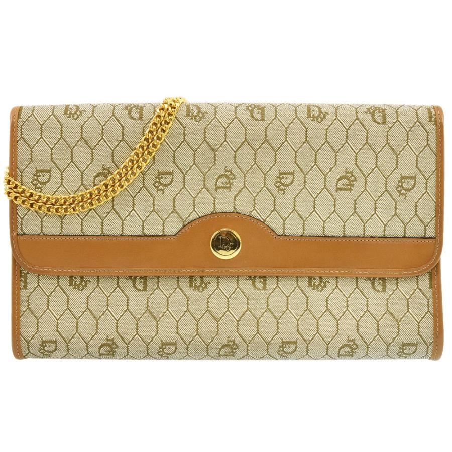 Christian Dior クリスチャンディオール ロゴ ハニカム柄 チェーン