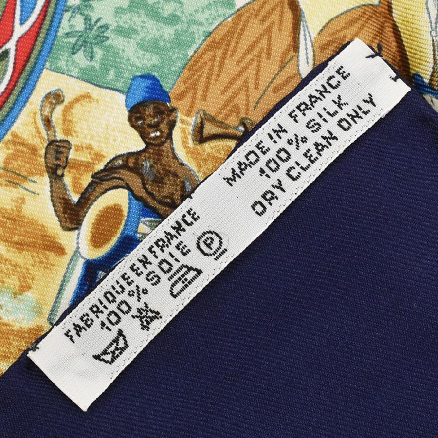 HERMES（エルメス） スカーフ カレ90 民族 アフリカ 狩り シルク