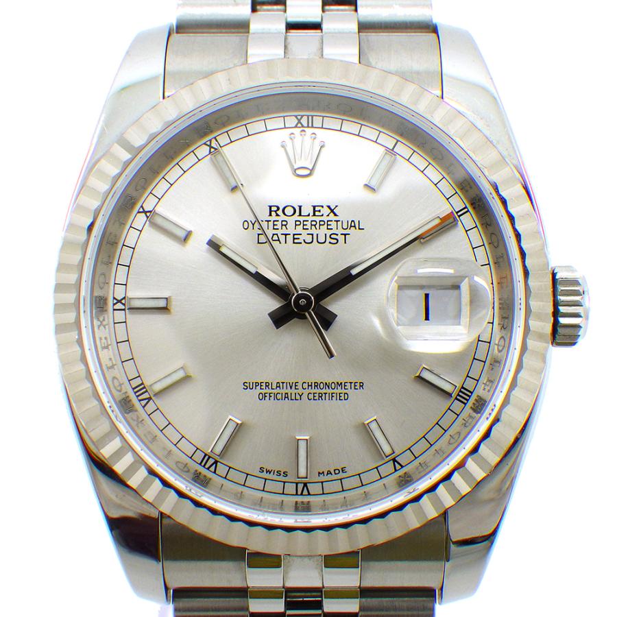 ROLEX（ロレックス） デイトジャスト 116234 Z番 SS×WG ルーレット刻印
