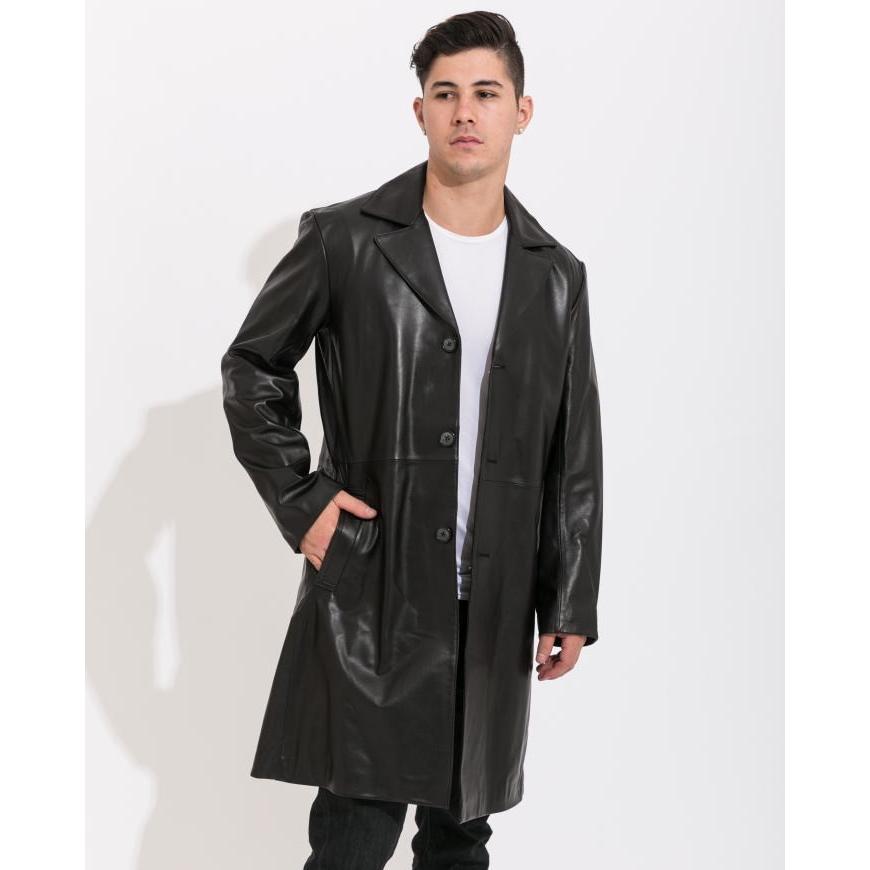 フリーダムレザー 革ジャン ラムレザー チェスターセミロングレザー