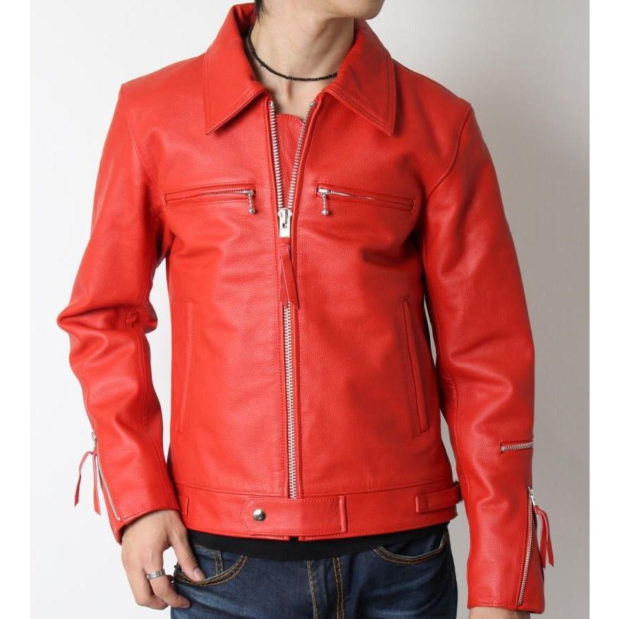 フリーダムレザー 革ジャン メンズ 本革 ライダース レザージャケット