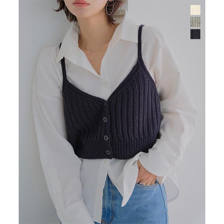 KOBE LETTUCE（神戸レタス） ニットキャミソール ニットビスチェ